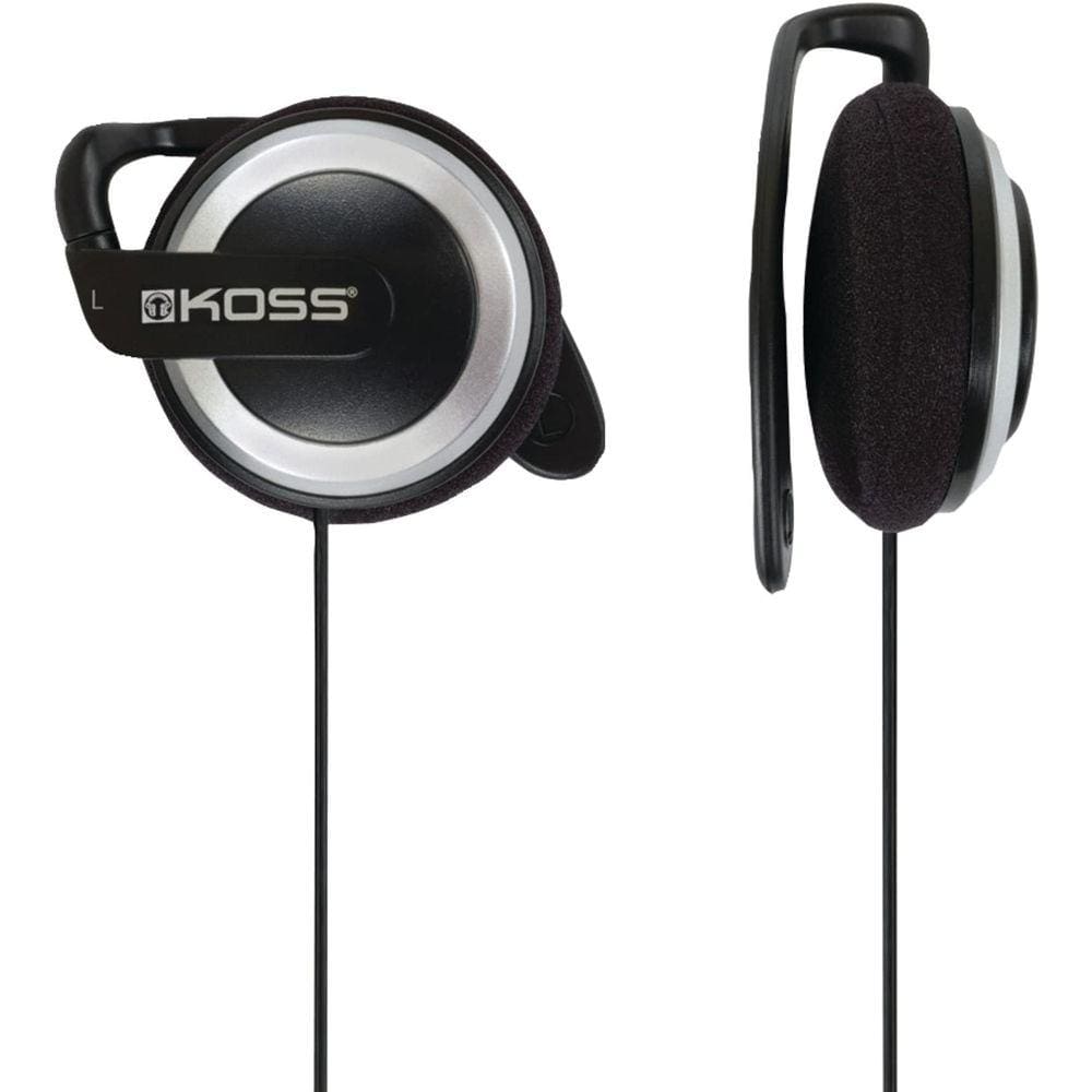 Koss KSC21 SportClip Clip-On Fones de ouvido,Preto