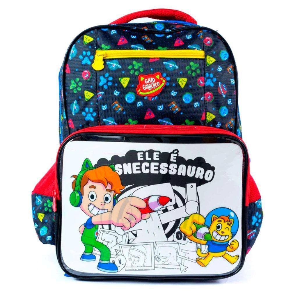 Lancheira Térmica Escolar Gato Galactico Infantil