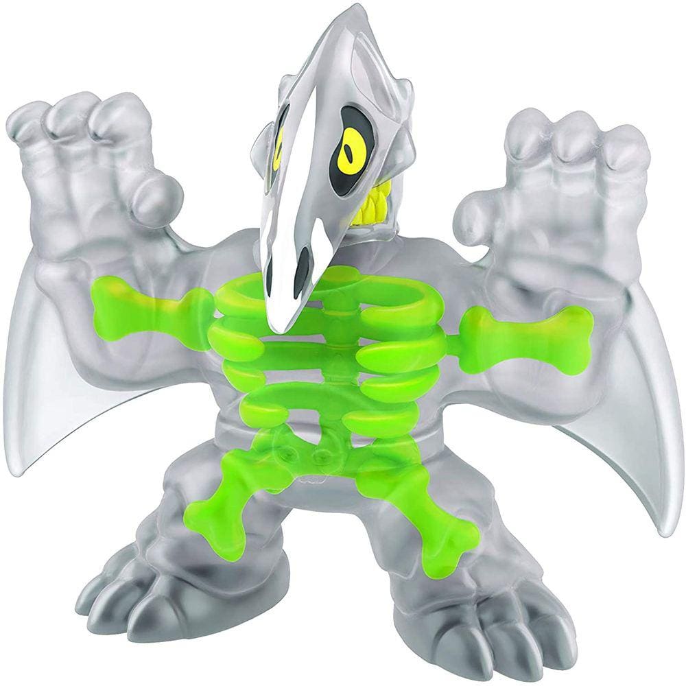 Figura de ação - Terrack a Pterodáctilo, Pacote Heróis de Goo Jit Zu, Dinossauro X-Ray