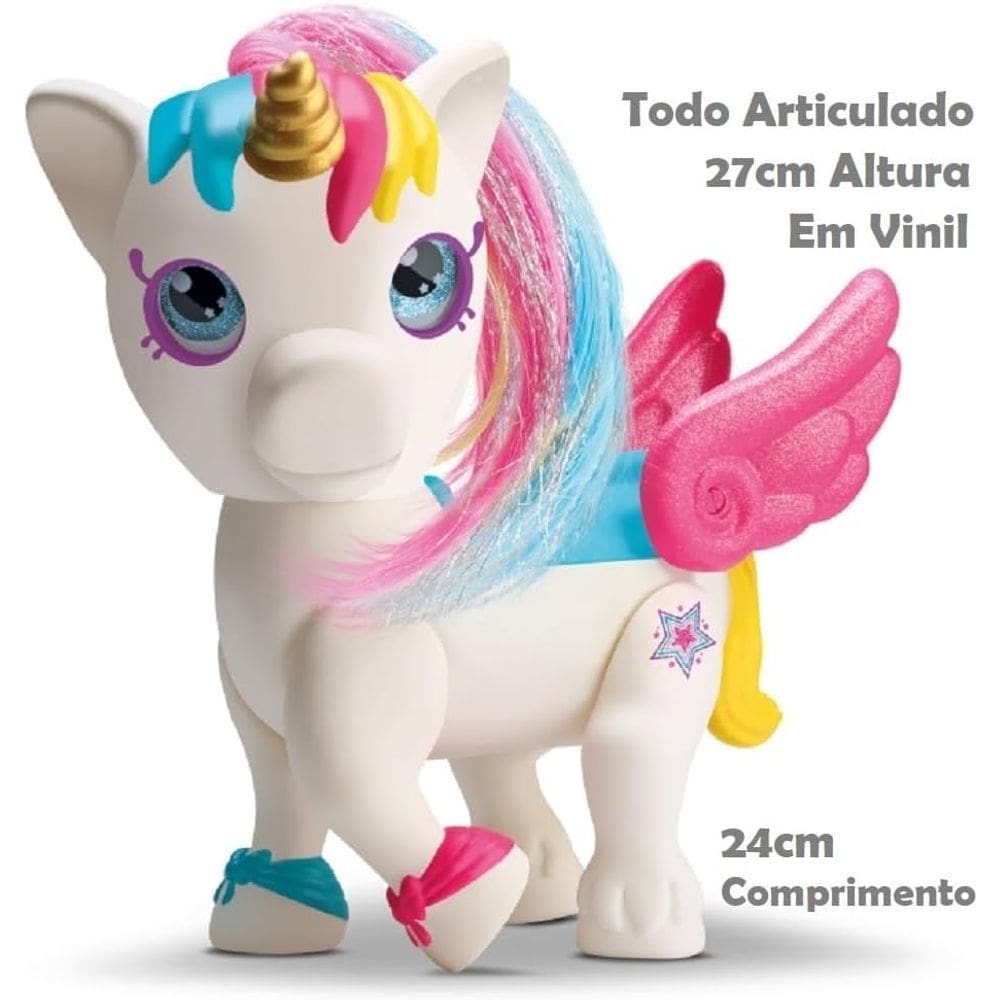 Diver Unicórnio Em Vinil e Articulado Divertoys Ref 8216