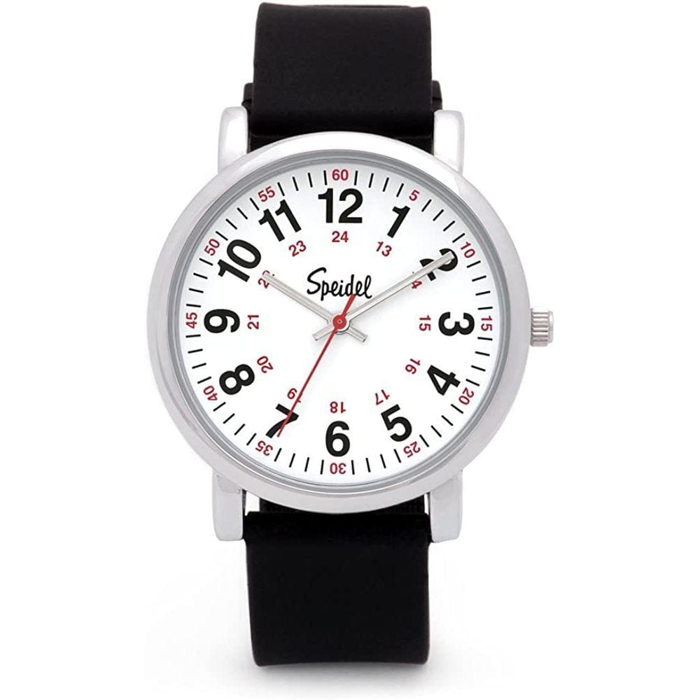 Relógio de esfoliação  speidel - cores de esfoliação médica, mostrador fácil de ler, segunda mão, resistente à água