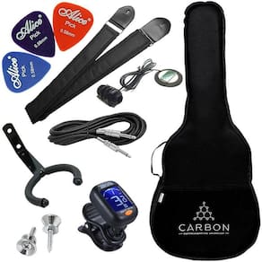 Kit Acessórios Para Violão Clássico Com Capa Palhetas Afinador Captador Suporte Correia Vx07