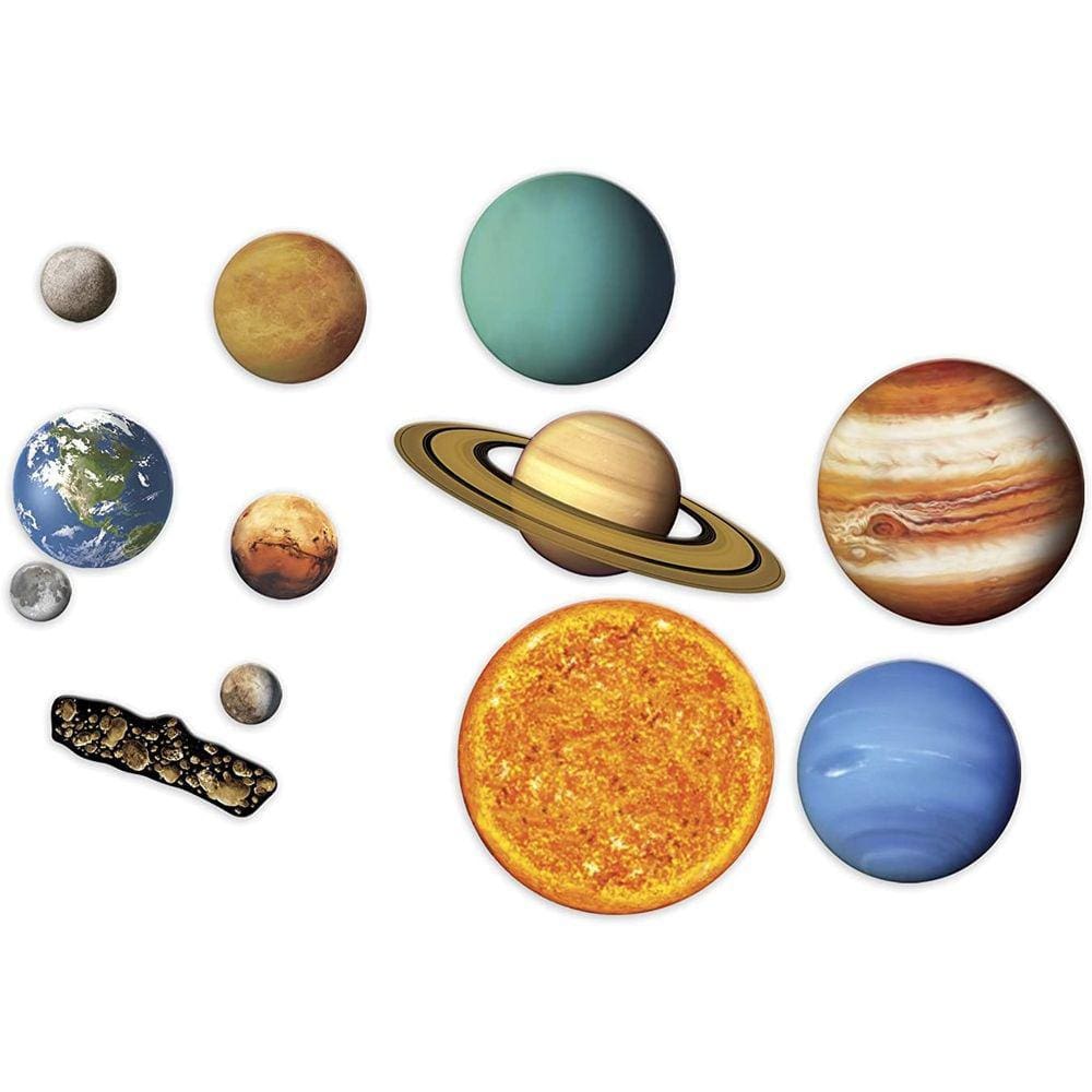 Recursos de aprendizagem Sistema Solar Magnético Gigante, Exibição de Quadro Branco, Conjunto de 13 peças, Idades 5+