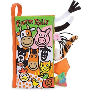 Jellycat Soft Cloth Baby Books, Caudas de Fazenda