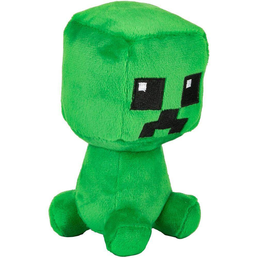 Minecraft Creeper Pelúcia Verde / Preto 26cm