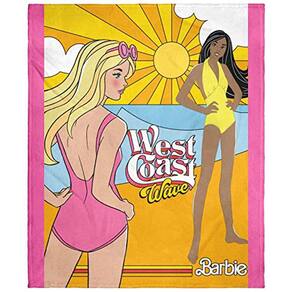 INTIMO Mattel Barbie Costa Oeste Wave Beach Nikki Plush Soft Throw Cobertor Wall Scroll