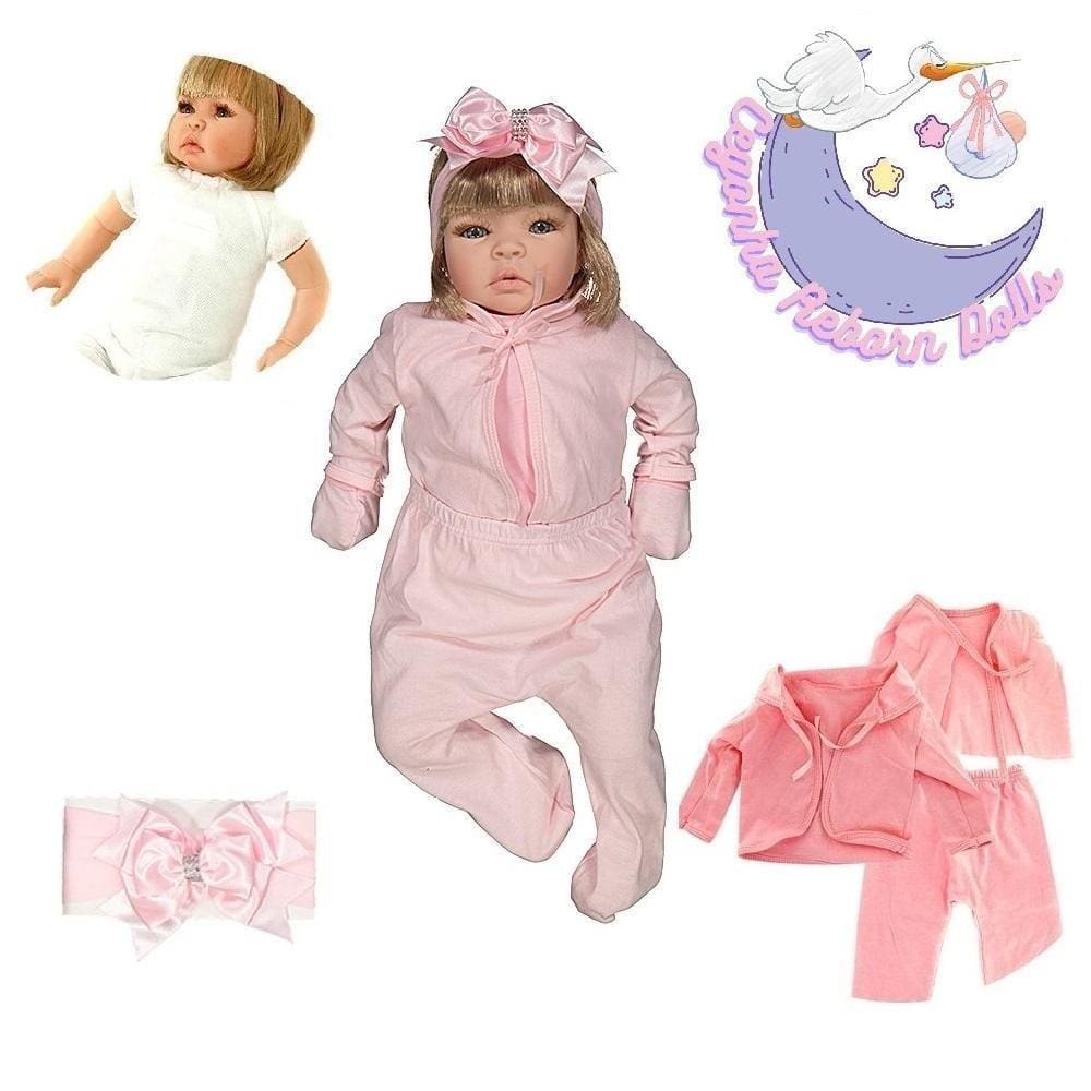 Bebe boneca reborn realista menina yasmin enxoval lilas sonho de crianca