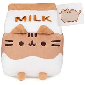GUND Pusheen Chocolate Milk Plush Cat Stuffed Animal para idades de 8 e acima, marrom / branco, 6 "