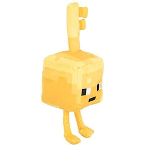 JINX Minecraft Dungeons Happy Explorer Chave de Ouro Golem Pelúcia Brinquedo de Pelúcia, Ouro, 7 "de altura