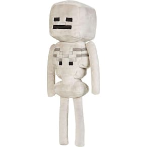 JINX Minecraft Esqueleto Pelúcia Brinquedo Recheado, Branco, 12" Alto