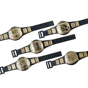 Conjunto de 5 cinturões de campeonato para figuras de ação de wrestling