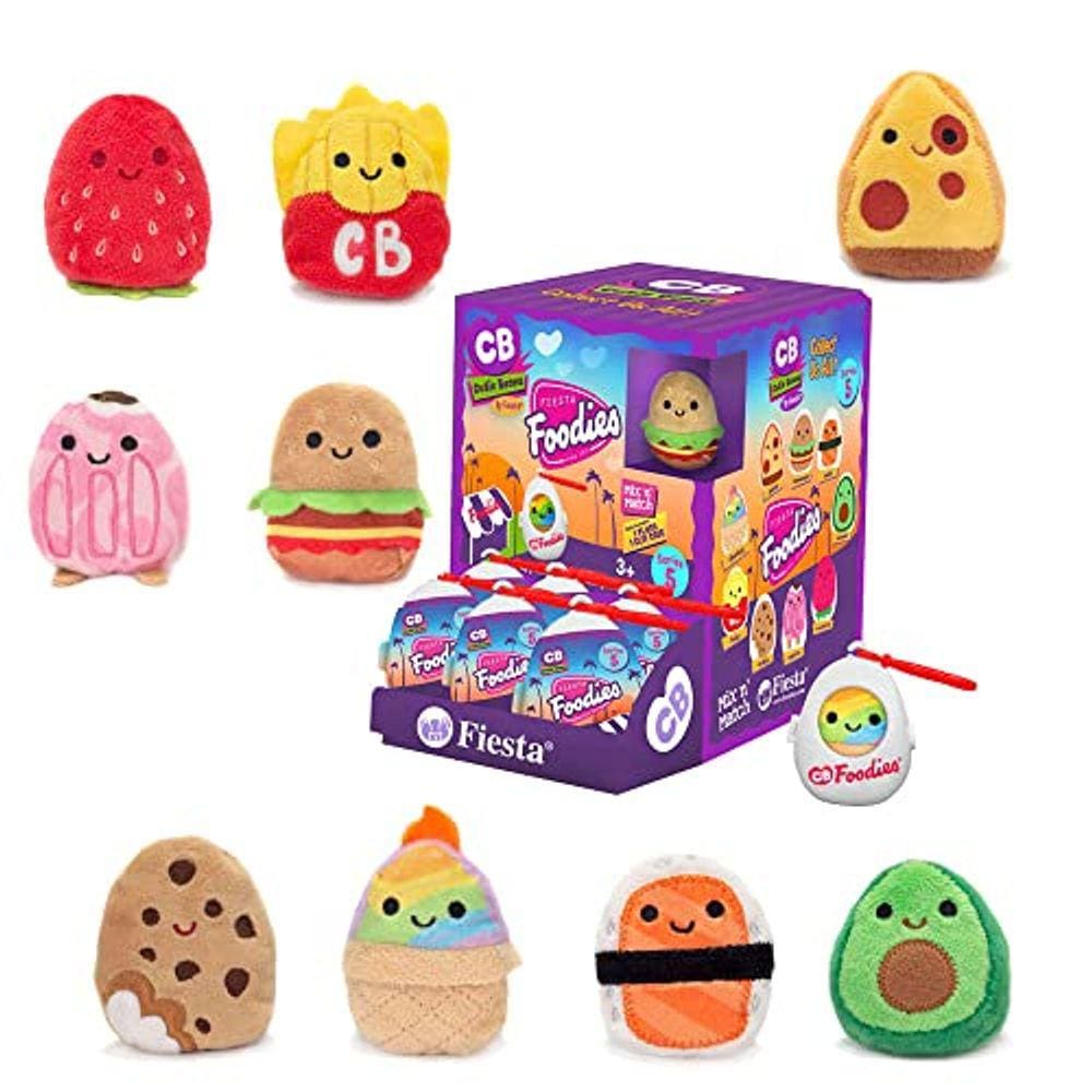 Mistério Mini Cutie Beans Foodies Stuffed Animal Plush Clip-On Toys Série 5 - Conjunto de 2 Peças