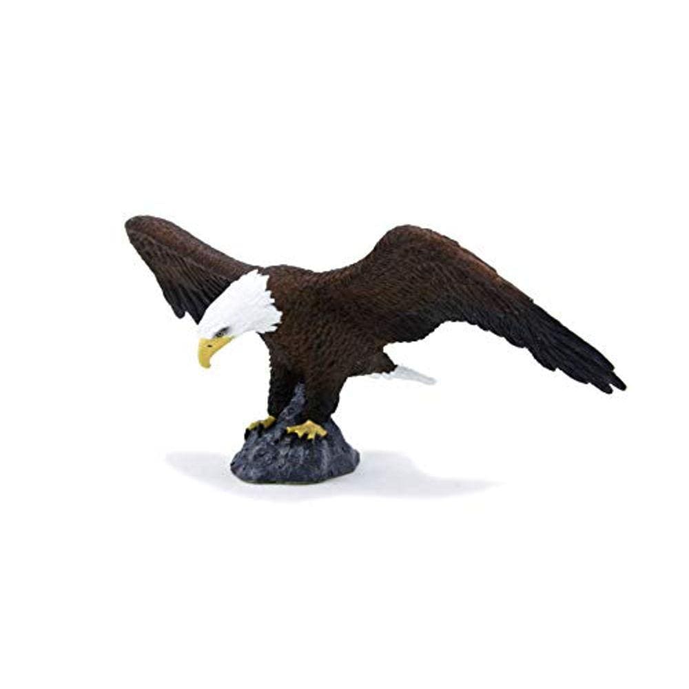 MOJO Bald Eagle Realista Internacional Vida Selvagem Toy Réplica Mão Pintada Estatueta
