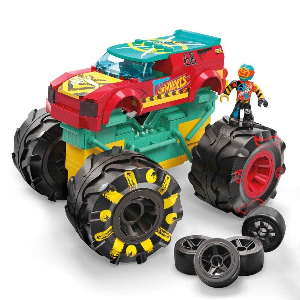 Conjunto de Pista Hot Wheels - Monster Trucks - Desafio do Giro