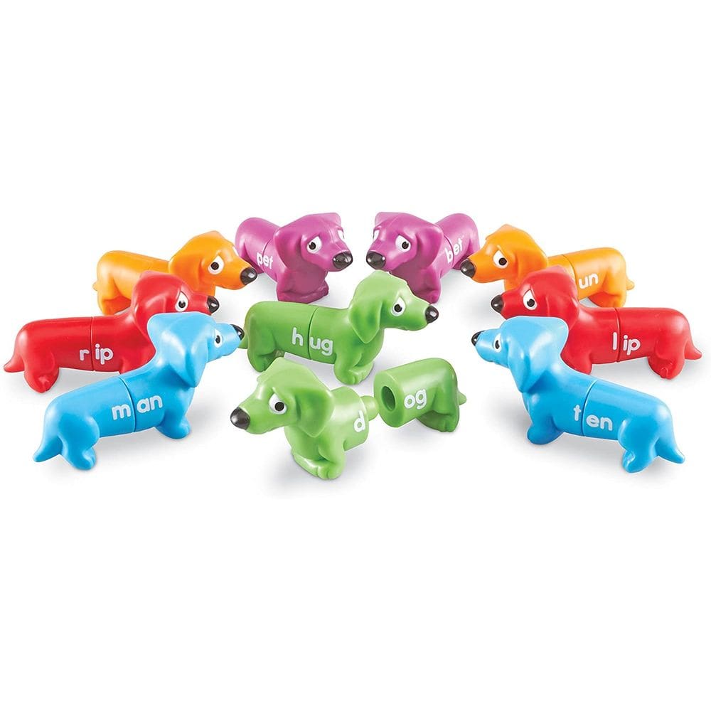 Recursos de aprendizagem Snap-N-Learn Rhyming Pups Toy, 20 Peças, Idades 3+