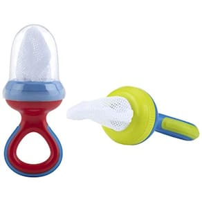 Nuby Nibbler Mesh First Soft Foods Feeder, 2pk, as cores podem variar