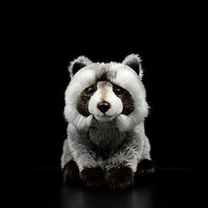 Raccoon pelúcia animal de pelúcia - realista e bonito 12 polegadas brinquedo de pelúcia, melhores brinquedos para o bebê e crianças