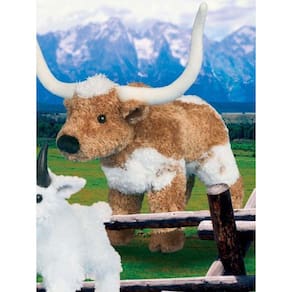 Douglas T-Bone Texas Longhorn Steer Pelúcia Animal de pelúcia