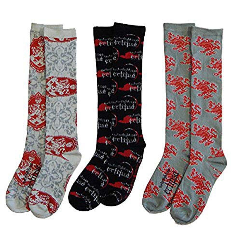 Conjunto de 3 Twilight Saga Eclipse Pares de Meias