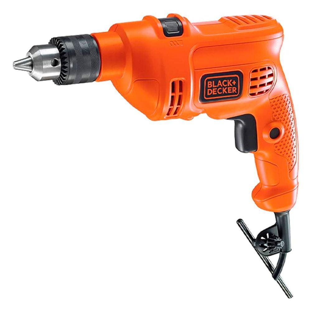 Furadeira Black & Decker Ferramenta TM500 3/8" 10mm 560W + Chave mandril