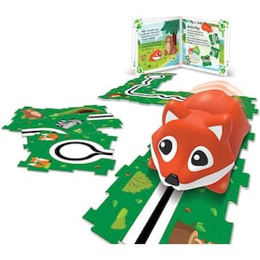 Brinquedo codificação pré 4 anos: Codif. criaturas animais est., Embaralha raposa, Multi