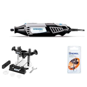 Kit Micro Retifica Dremel 4000 220V + Suporte Tupia De Imersao 335 + Fresa 615 Para Borda 1/8