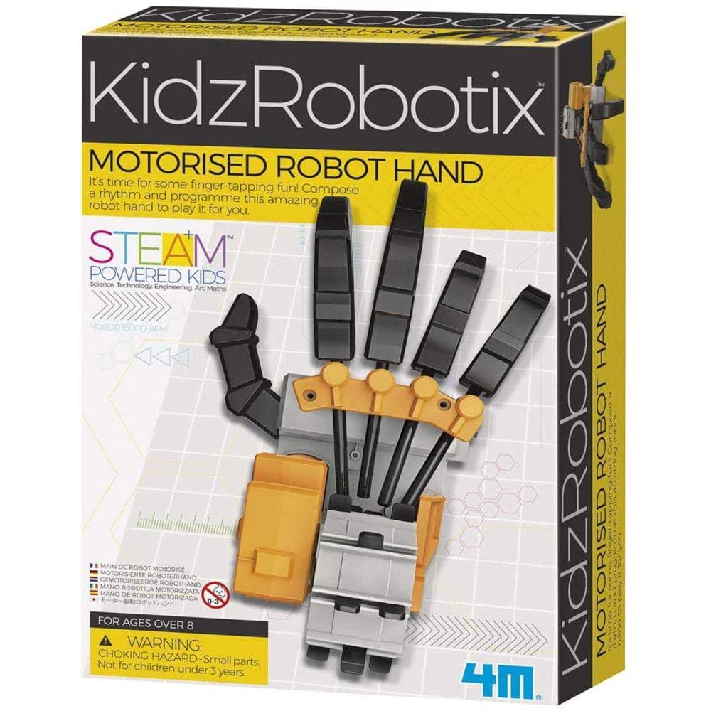 4M 4073 Kidzrobotix Robô Motorizado Robô Mão Crianças Kit de Ciência