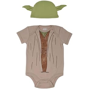 Body e chapéu para bebês recém-nascidos Star Wars The Child Yoda 3-6 meses