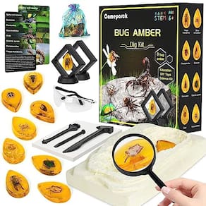 Kit Bigger Amber Dig - 8 resinas de insetos artificiais dife