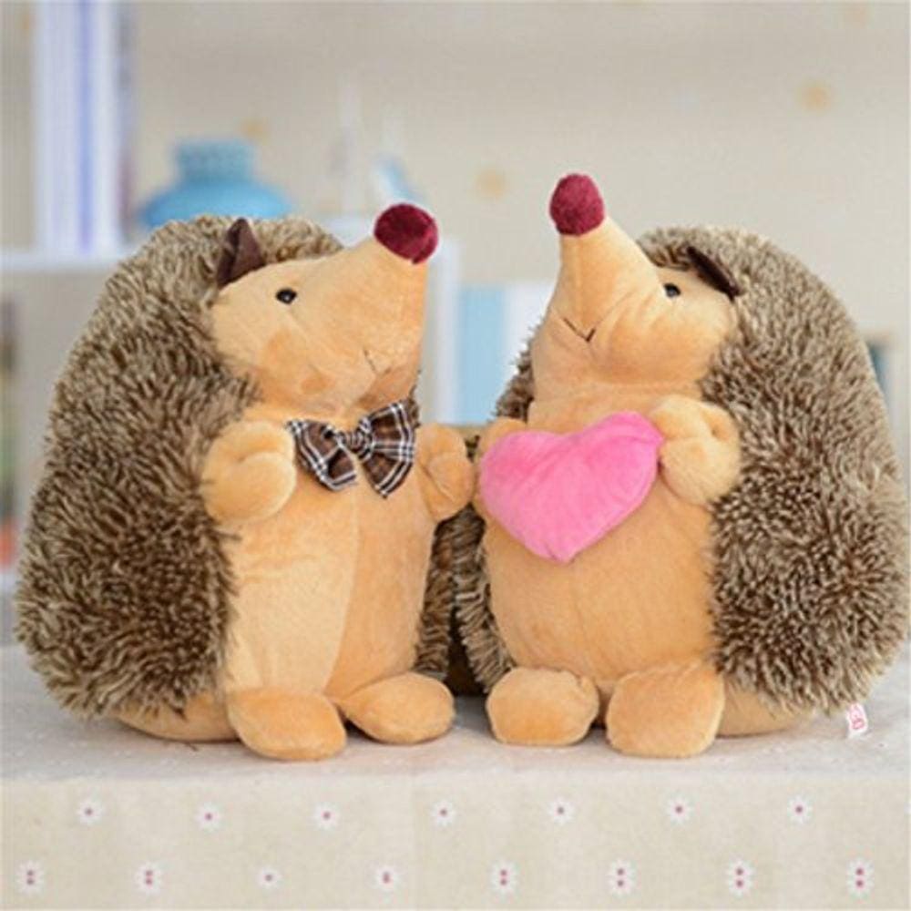 1Par de 7 ”ouriço casal pelúcia bonecas de pelúcia animal pelúcia brinquedos