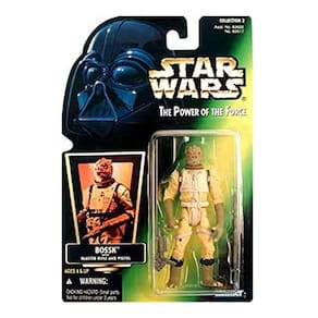 Figura de ação Bossk Star Wars Poder da Força - Cartão Verde