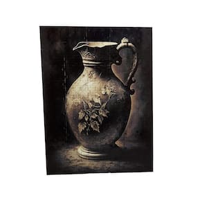 Quebra-cabeça Vaso Preto e Branco em MDF de 300 peças