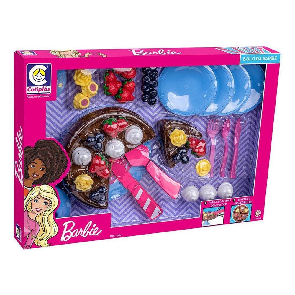 Kit Barbie Cozinha Mestre Cuca Luva + Touca + Avental Jogo Cor