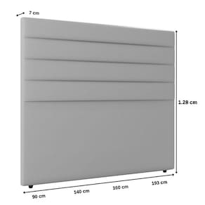 Cabeceira Solteiro Napoli 90cm Material Sintético Marrom c/ Frame Italian Flex