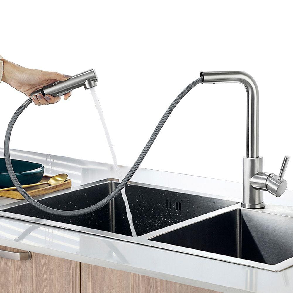 Torneira Gourmet de Cozinha Monocomando Misturador Luxo Bico Extensível em 50cm Água Fria e Quente + Kit Instalação
