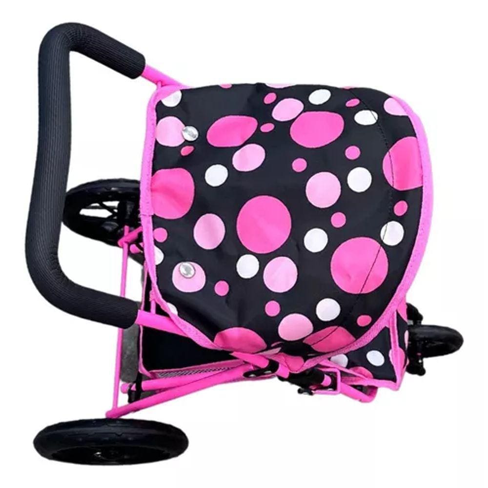 Carrinho Infantil 3 Rodas Com Cesto Para Bonecas De Até 43cm