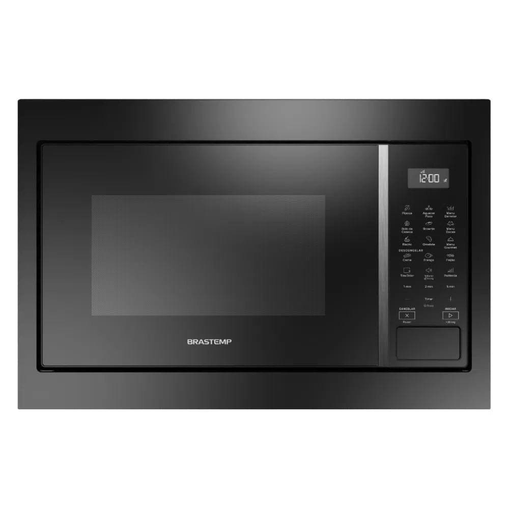 Micro-ondas de Embutir Brastemp 32L 18 Receitas Pré-Programadas Design Sofisticado Preto BM146AE