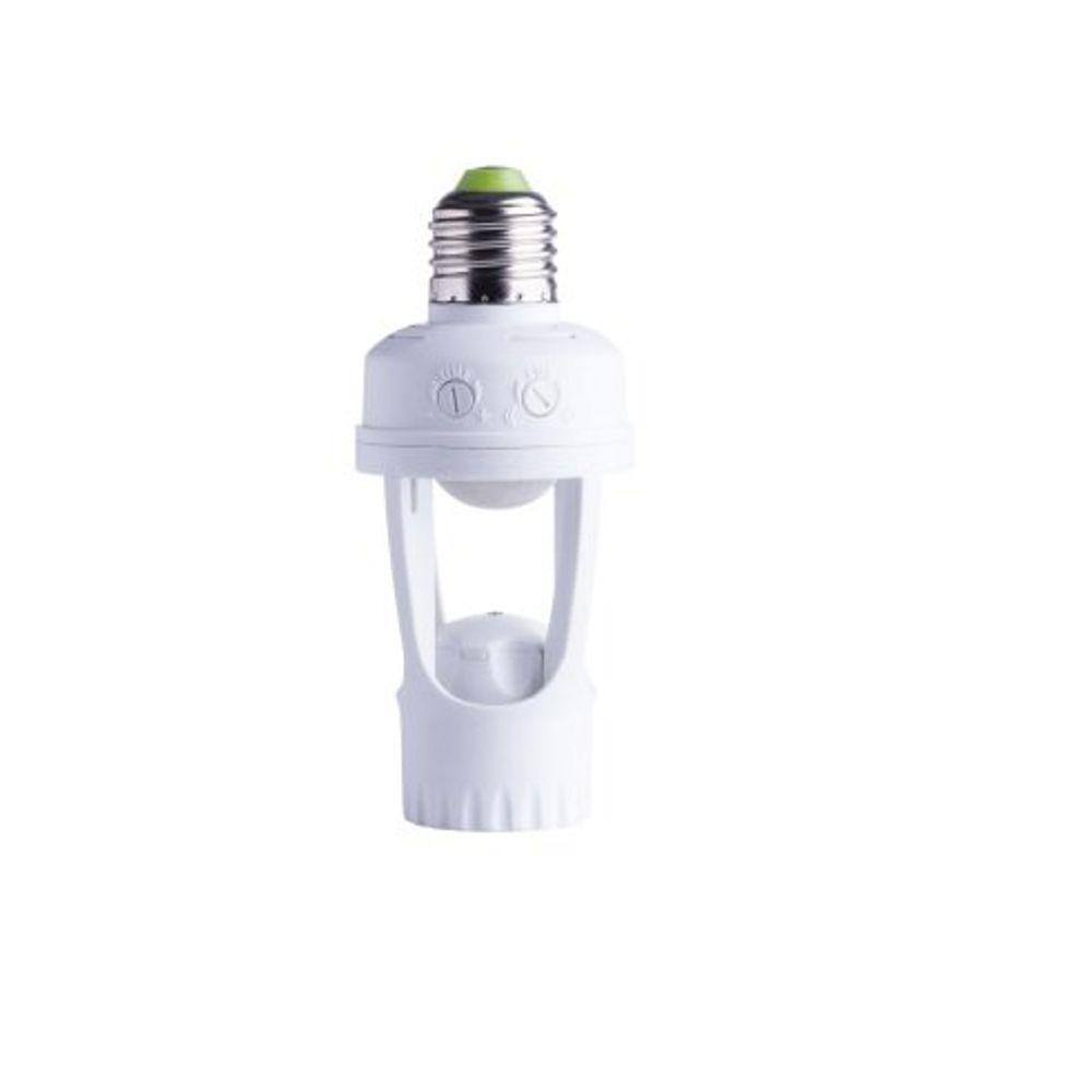 Sensor De Presenca Com Base E27 - 3M 100-240V-Bco