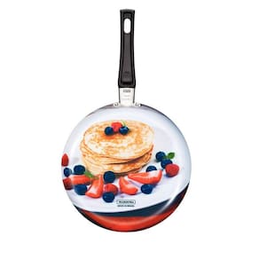 Tapioqueira/Panquequeira 22Cm Misto Aluminio Com Revestimento Antiaderente E Silicone