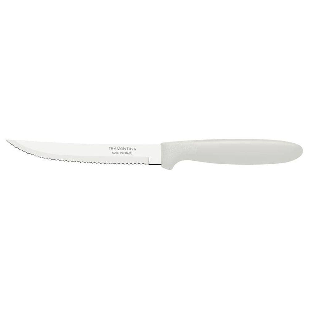 Faca Para Churrasco Tramontina Ipanema Com Lâmina Em Aço Inox E Cabo De Polipropileno Branco 5