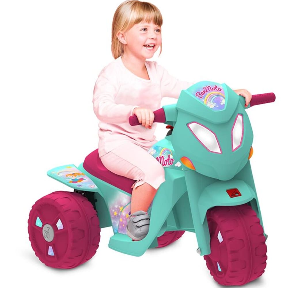 Triciclo elétrico de motocicleta infantil, recarregável com música e luz,  brinquedos para montar, bebê masculino e