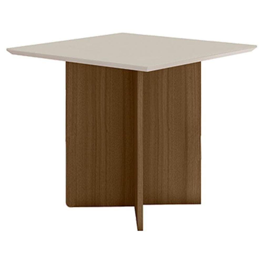 Mesa de Jantar 90cm Helo Carvalho Off White - Poliman