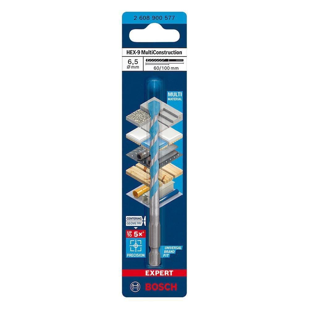 Broca Expert Hex-9 Multiconstruction Diâmetro6,5X60X100Mm