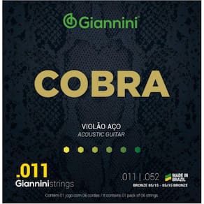 Encordoamento Giannini Violao Geeflk Bronze 85/15 0.011