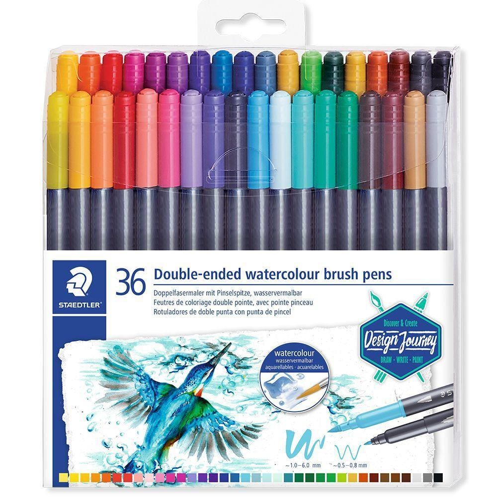 Estojo Caneta Staedtler Brush Duo Marsgraphic C/36 Aquarela 3001 TB36 02