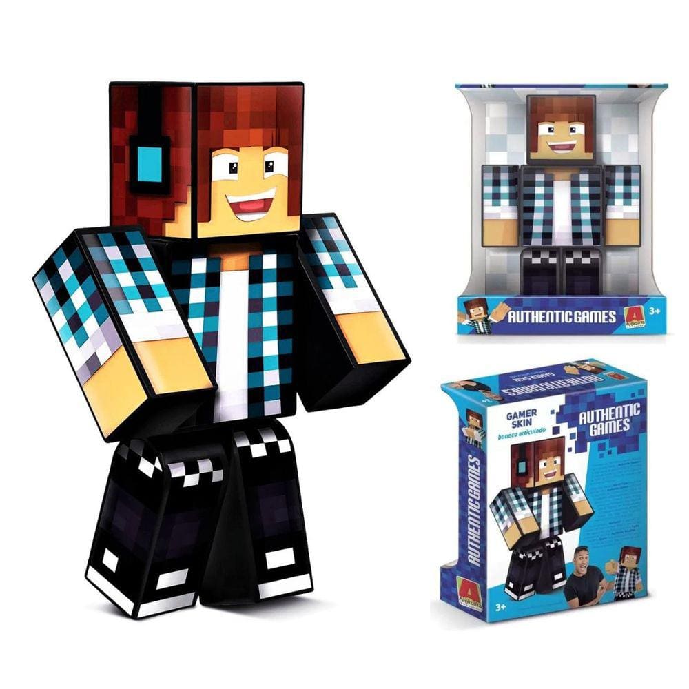 Boneco r Problems Minecraft Articulado - 25 cm Algazarra