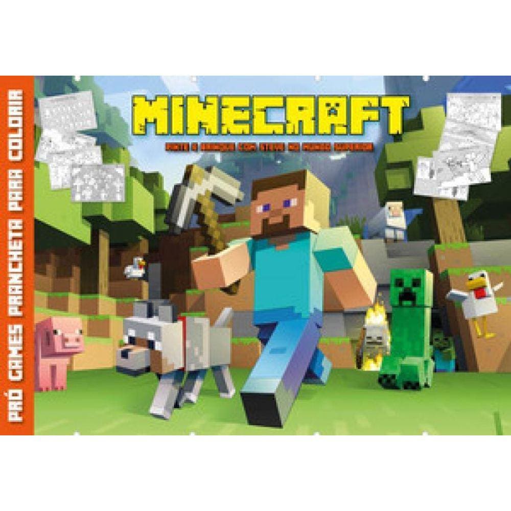 atos do minecraft para colorir