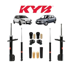 Amortecedor Kayaba Esq/Dir+Kit Batente Diant/Tras Renault Logan 2019 A 2020