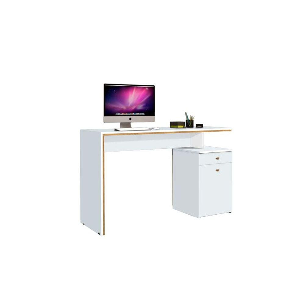 Escrivaninha Mesa De Computador 1 Gaveta E 1 Porta Office
