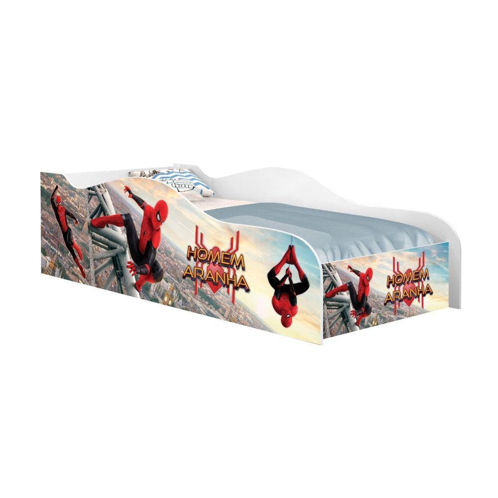 mini cama infantil juvenil da homem aranha para quarto